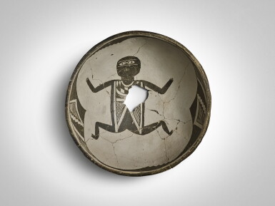 View full screen - View 1 of Lot 727. Mogollon (Mimbres) Black-on-White Bowl, circa 950 - 1150 AD.