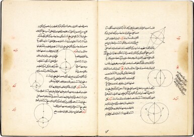 View full screen - View 1 of Lot 412. NASIR AL-DIN TUSI (D.1274), AL-MAJMU’A AL-SHARIFA, TRANSLATIONS OF GREEK MATHEMATICAL TEXTS INCLUDING EUCLID AND ARCHIMEDES, TURKEY, OTTOMAN, CIRCA 1600.