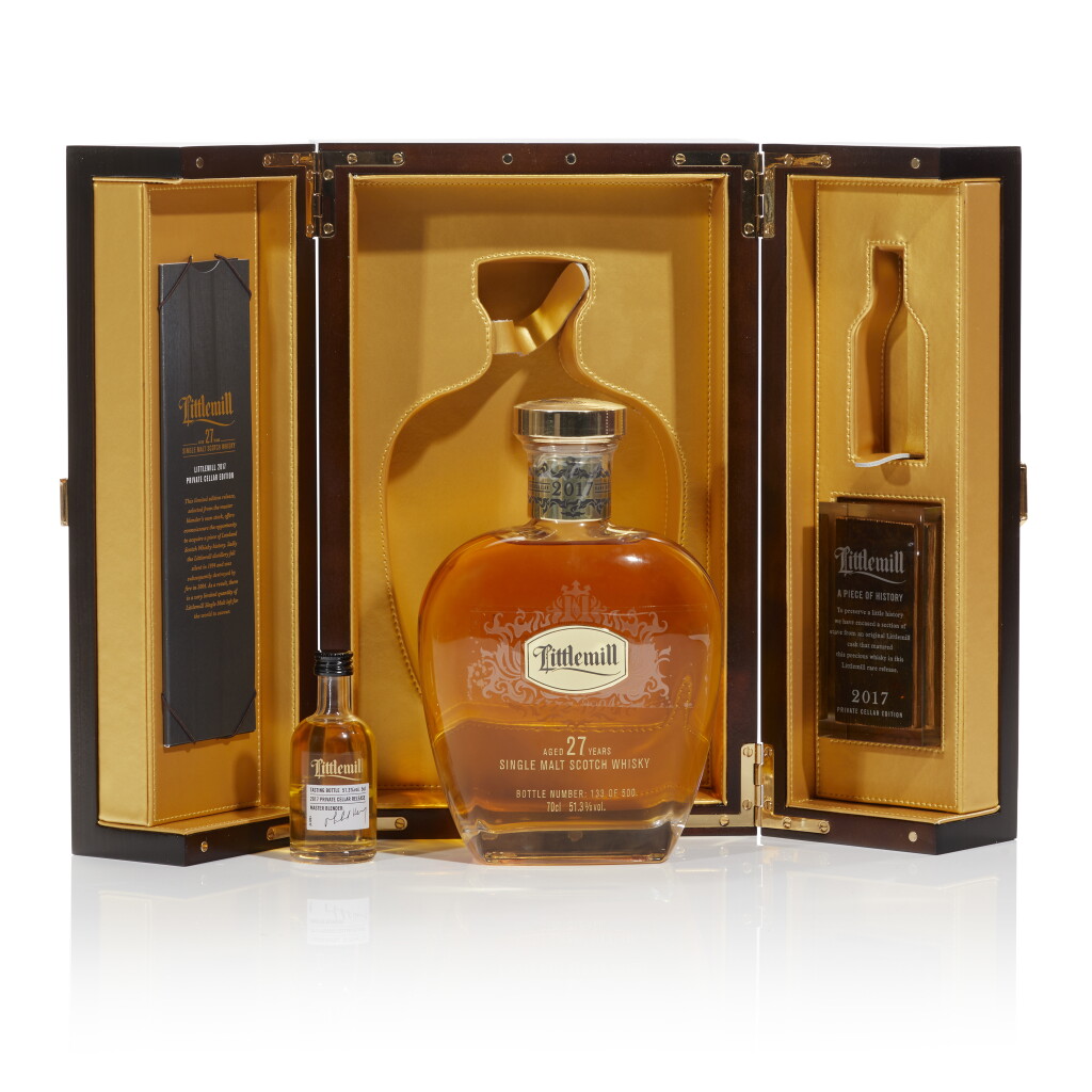 View full screen - View 1 of Lot 359. Littlemill 27 Year Old Private Cellar Edition 51.3 abv NV (1BT70 & 1BT5).
