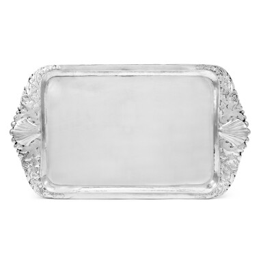 View full screen - View 1 of Lot 179. An American Silver Nautical Tray, Peer Smed, Brooklyn, NY, Dated 1932.