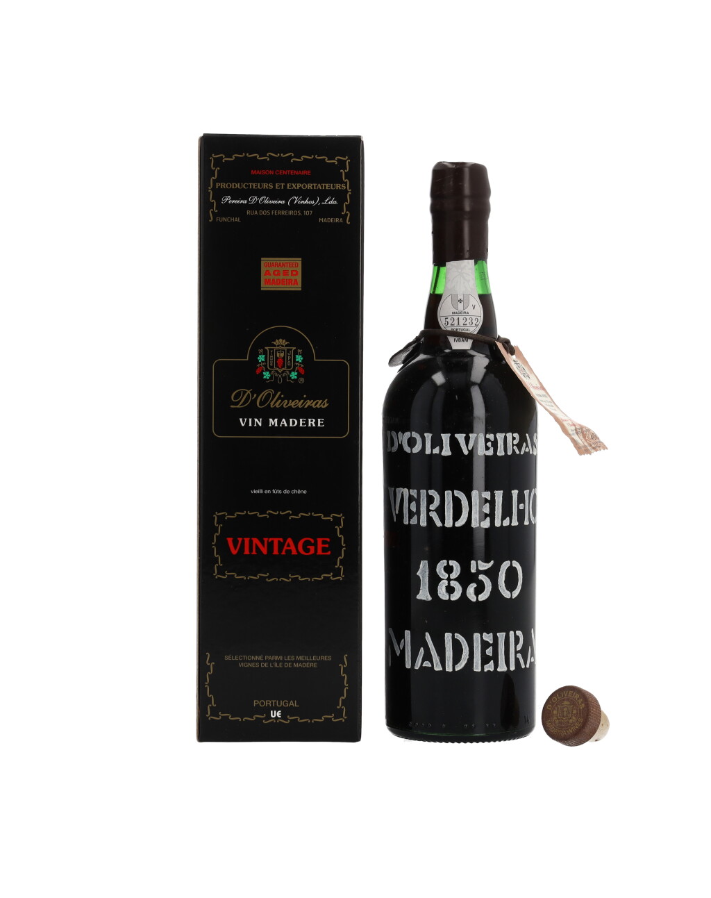 View full screen - View 1 of Lot 591. Madeira, Verdelho Reserva 1850 Pereira d’Oliveira (6 BT).
