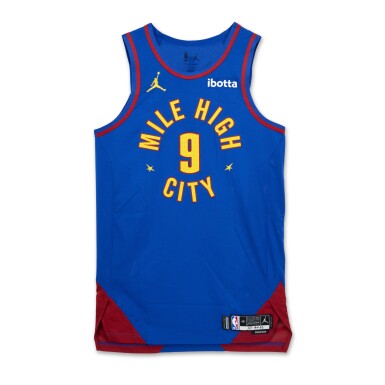View full screen - View 1 of Lot 22. Justin Holiday Denver Nuggets 2023-2024 Kia NBA Tip-Off Game Worn Statement Edition Jersey.