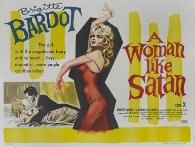 View full screen - View 1 of Lot 27. LA FEMME ET LA PANTIN/A WOMAN LIKE SATAN (1963) POSTER, BRITISH.
