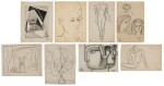 Illustration Project II (i) and Other Sketches (ii - vii): 8 Works