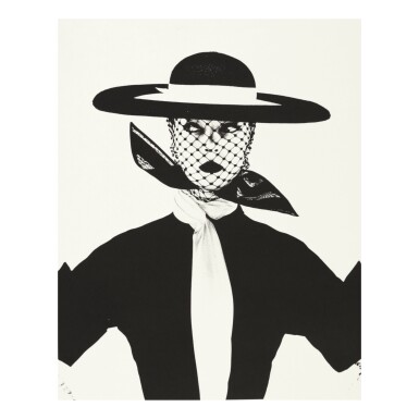 View full screen - View 1 of Lot 22. IRVING PENN | 'BLACK AND WHITE VOGUE COVER' (JEAN PATCHETT, NEW YORK).