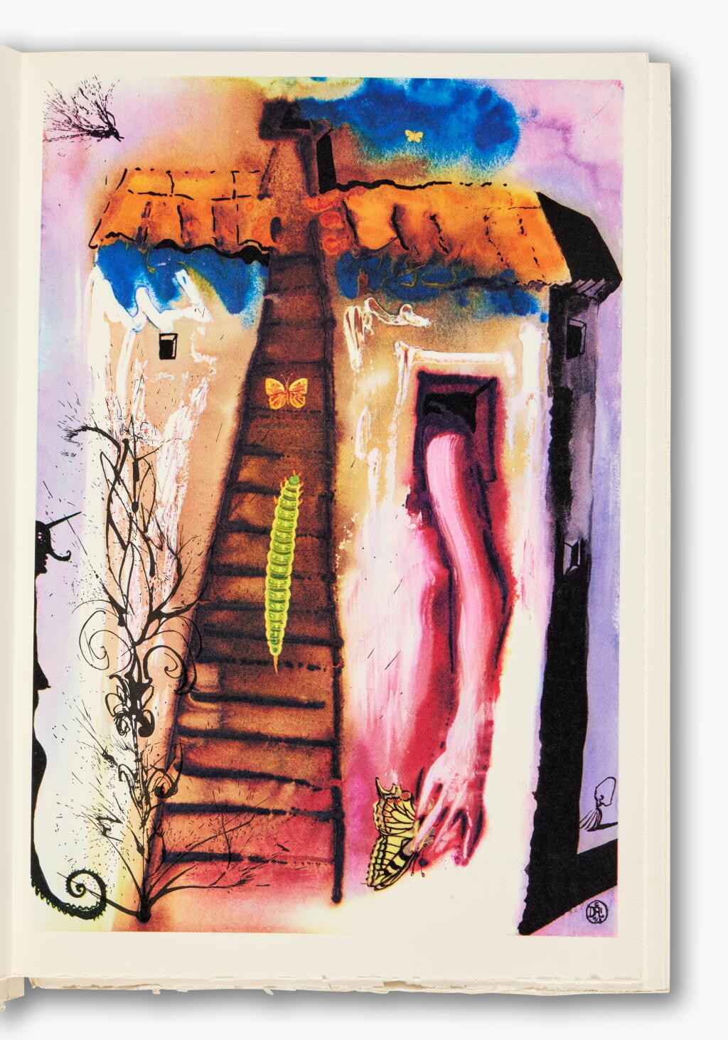 View full screen - View 1 of Lot 439. Dalí, Salvador (ill.) — Charles Lutwidge Dodgson (Lewis Carroll) | Alice’s Adventures in Wonderland, illustrated and signed by Dalí .