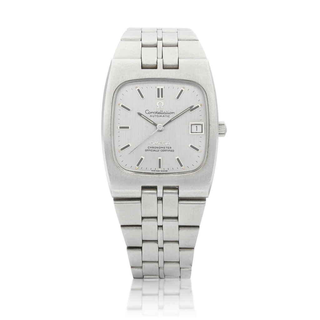 View full screen - View 1 of Lot 8050. Constellation, Reference 368.0852 | A stainless steel bracelet watch with date, Circa 1973 | 歐米茄 星座系列 型號368.0852 | 精鋼鏈帶腕錶,備日期顯示,約1973年製.