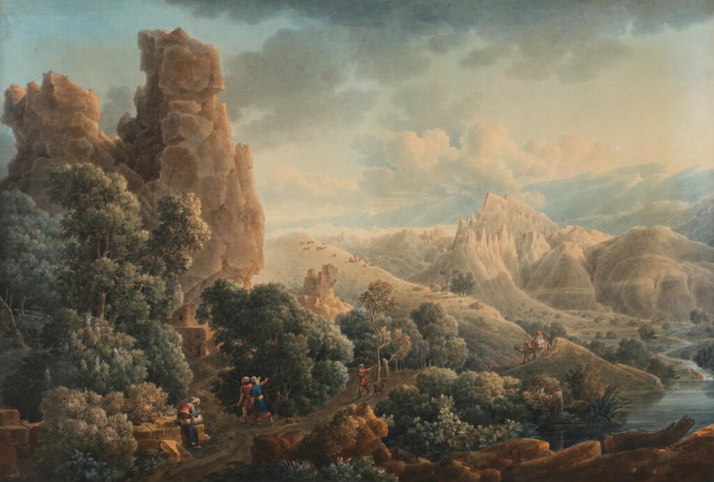 View full screen - View 1 of Lot 235. A view of the Qadisha Valley in Lebanon.