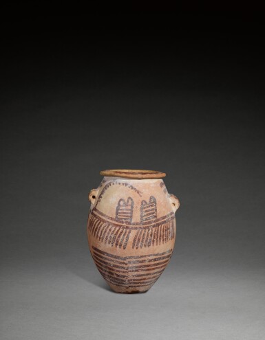 View full screen - View 1 of Lot 129. An Egyptian Pottery Jar, Predynastic Period, Nagada II, circa 3600-3200 B.C..
