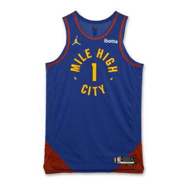 View full screen - View 1 of Lot 80. Michael Porter Jr. Denver Nuggets 2024-2025 Emirates NBA Cup Game Worn Statement Edition Jersey .
