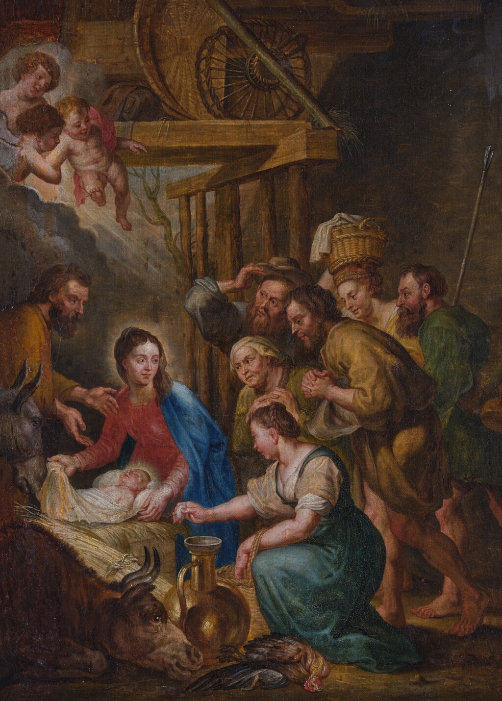 View full screen - View 1 of Lot 369. Adoration of the Shepherds.