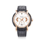 GRAFF | CHRONOGRAFF, REFERENCE CG45DLCG A LIMITED EDITION PINK GOLD AND DLC-COATED STAINLESS STEEL CHRONOGRAPH WRISTWATCH WITH DATE, CIRCA 2017