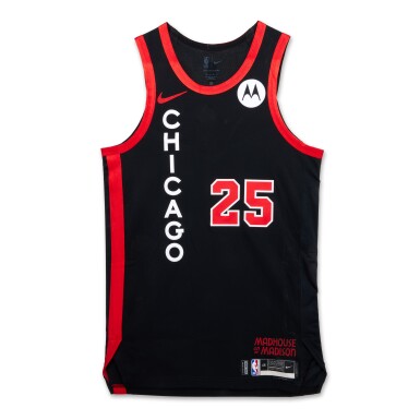 View full screen - View 1 of Lot 88. Dalen Terry Chicago Bulls 2023-2024 Game Worn City Edition Jersey .