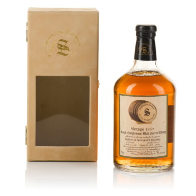 View full screen - View 1 of Lot 298. Springbank Signatory Vintage 27 Year Old Cask #2380 52.7 abv 1969 (1 BT 70cl).