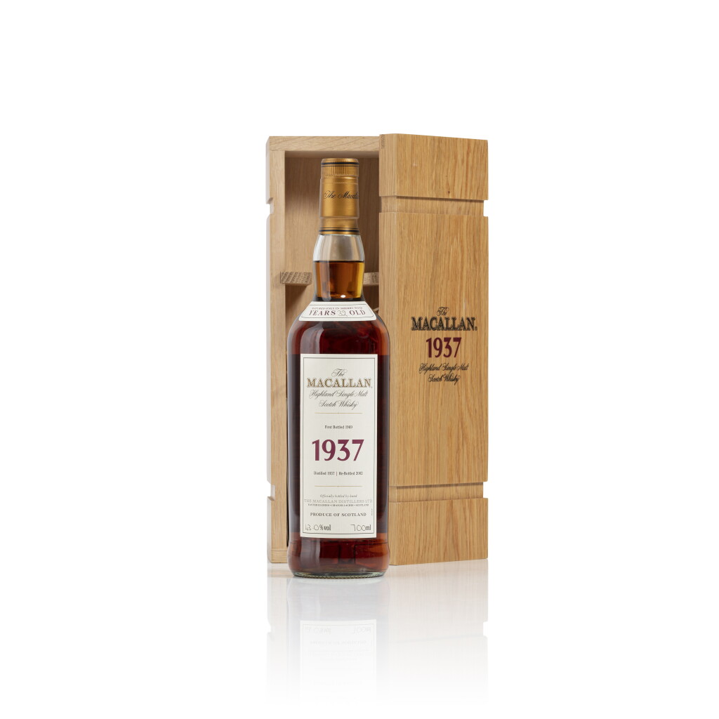 View full screen - View 1 of Lot 6. The Macallan Fine & Rare 32 Year Old 43.0 abv 1937 (1 BT70).
