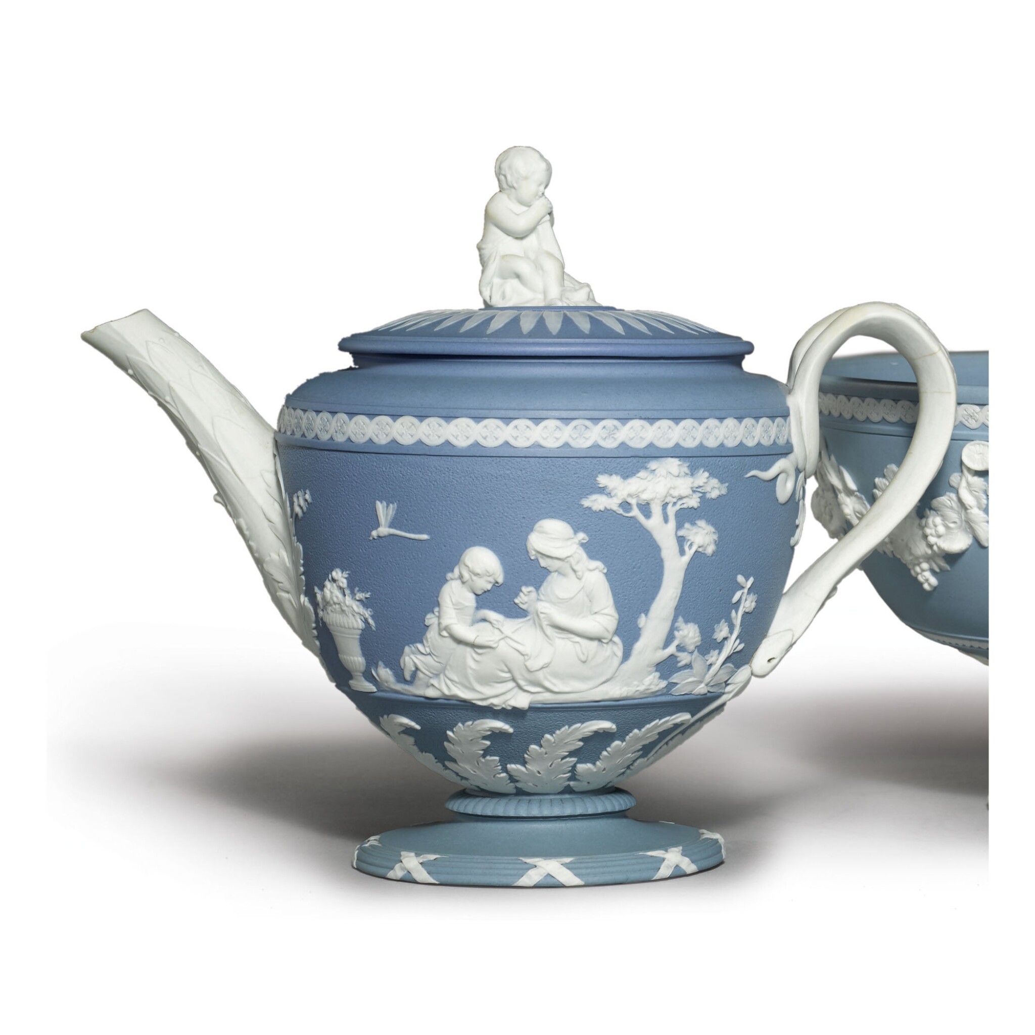 Teapot Blue Jasperware