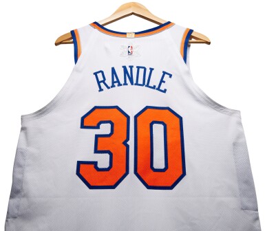 View full screen - View 1 of Lot 90. Julius Randle ‘Christmas Day’ New York Knicks 2023-2024 Game Worn Association Edition Jersey.