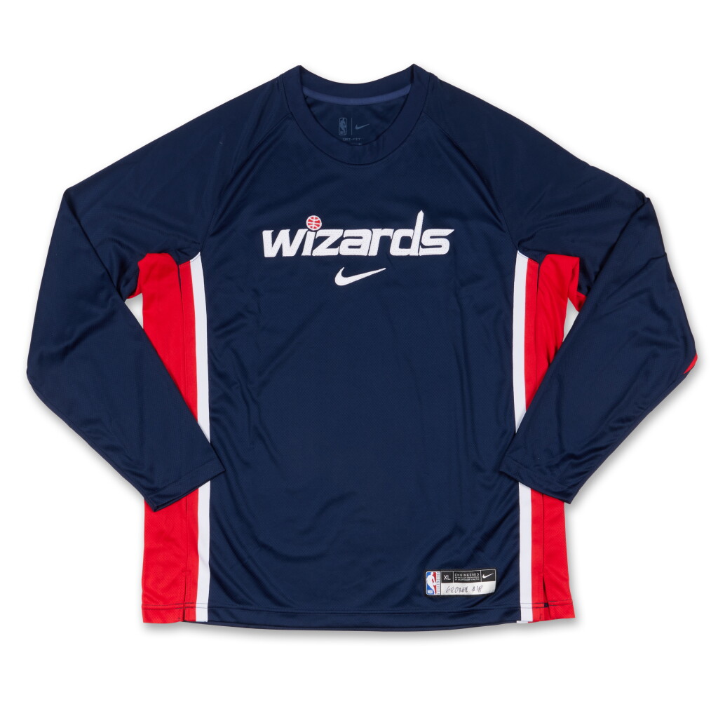 View full screen - View 1 of Lot 55. Kyshawn George Washington Wizards 2025-2026 'Rising Stars' Worn Warmup Top.