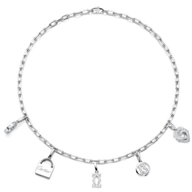 View full screen - View 1 of Lot 1718. CARTIER | DIAMOND CHARM NECKLACE 卡地亞 | 鑽石吊飾項鏈.