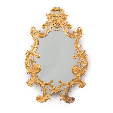 View full screen - View 1 of Lot 462. A giltwood mirror, early 18th century.