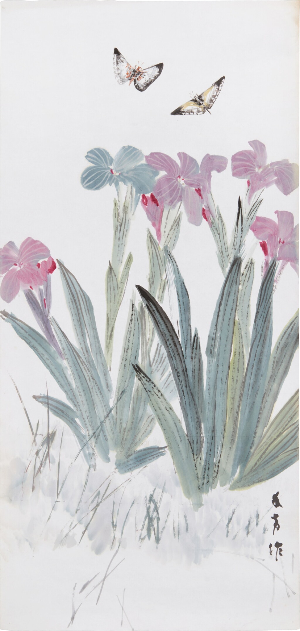 View full screen - View 1 of Lot 2003. Chen Wen Hsi 陳文希 | Flowers and butterflies 花與蝴蝶.
