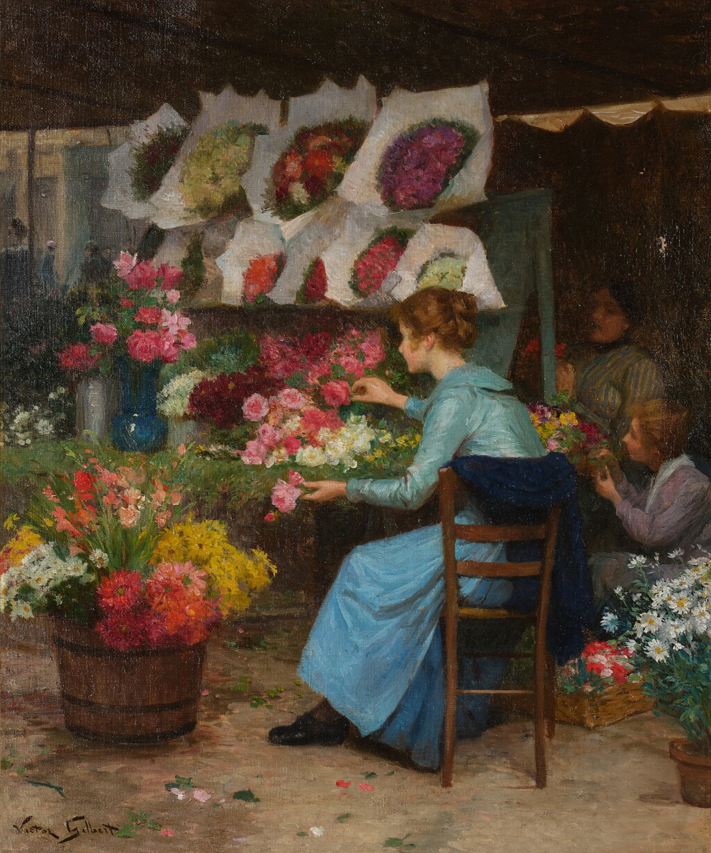 View full screen - View 1 of Lot 323. Marché aux fleurs.