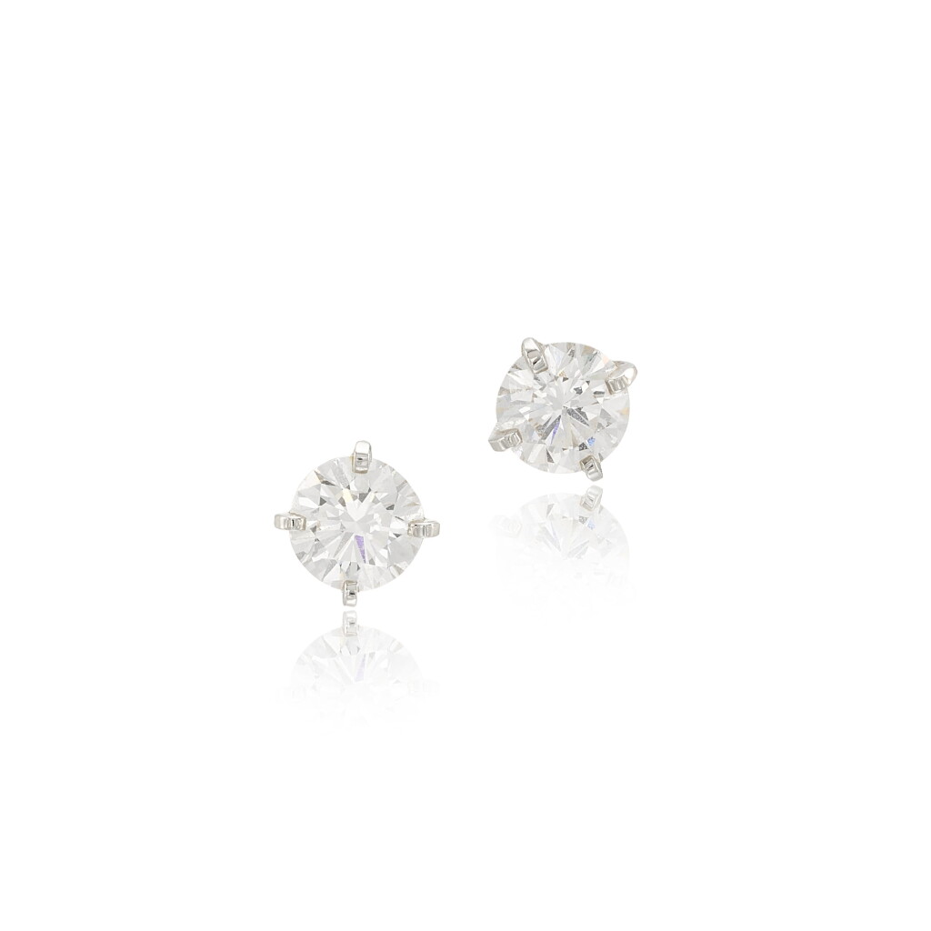 View full screen - View 1 of Lot 69. Diamond Earstuds.