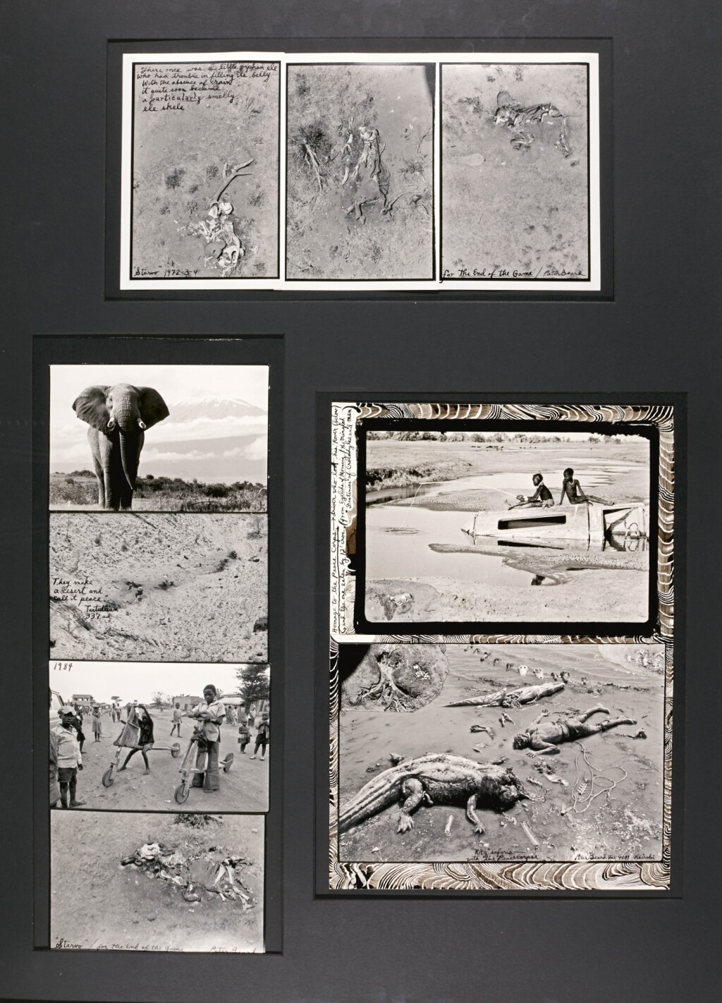 View full screen - View 1 of Lot 104. PETER BEARD | '"STARVO", FOR THE END OF THE GAME', 1972-4 | '"STARVO", FOR THE END OF THE GAME', 1984 | '"RITZ" SAFARIS, WITH THE PEACE CORPSE', 1965.