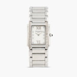 Twenty-4, référence 4910/10A-011, montre bracelet en acier et sertie de diamants, vers 1999