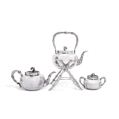 View full screen - View 1 of Lot 139. A Chinese silver tea service, Kwan Wo, Canton and Hong Kong, circa 1900.