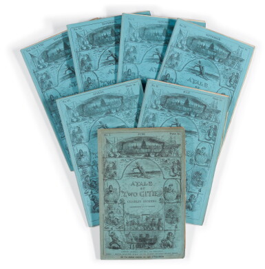 View full screen - View 1 of Lot 172. Dickens, A Tale of Two Cities, 1859, first edition in the original 7/8 monthly parts.