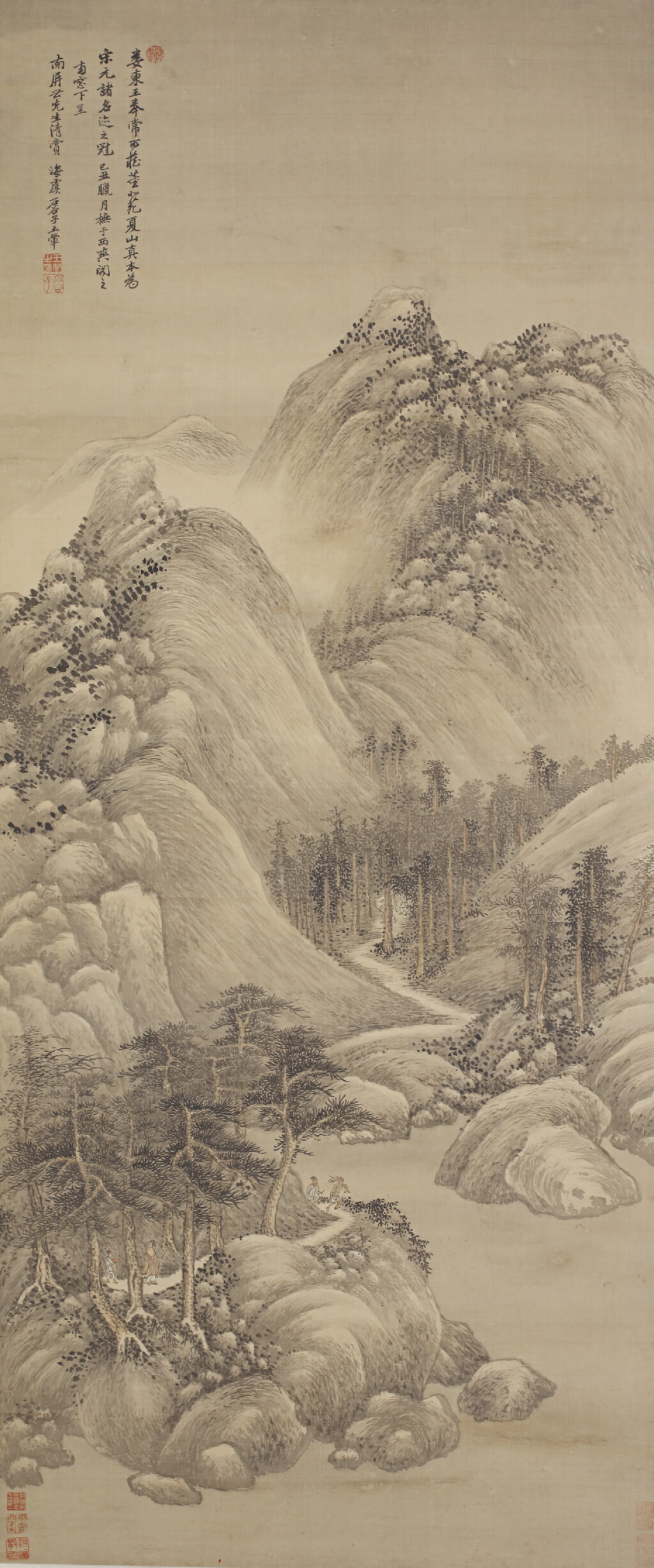 View full screen - View 1 of Lot 2523. WANG HUI 1632-1717 王翬 | LANDSCAPE AFTER DONG YUAN 倣董北苑夏山圖.