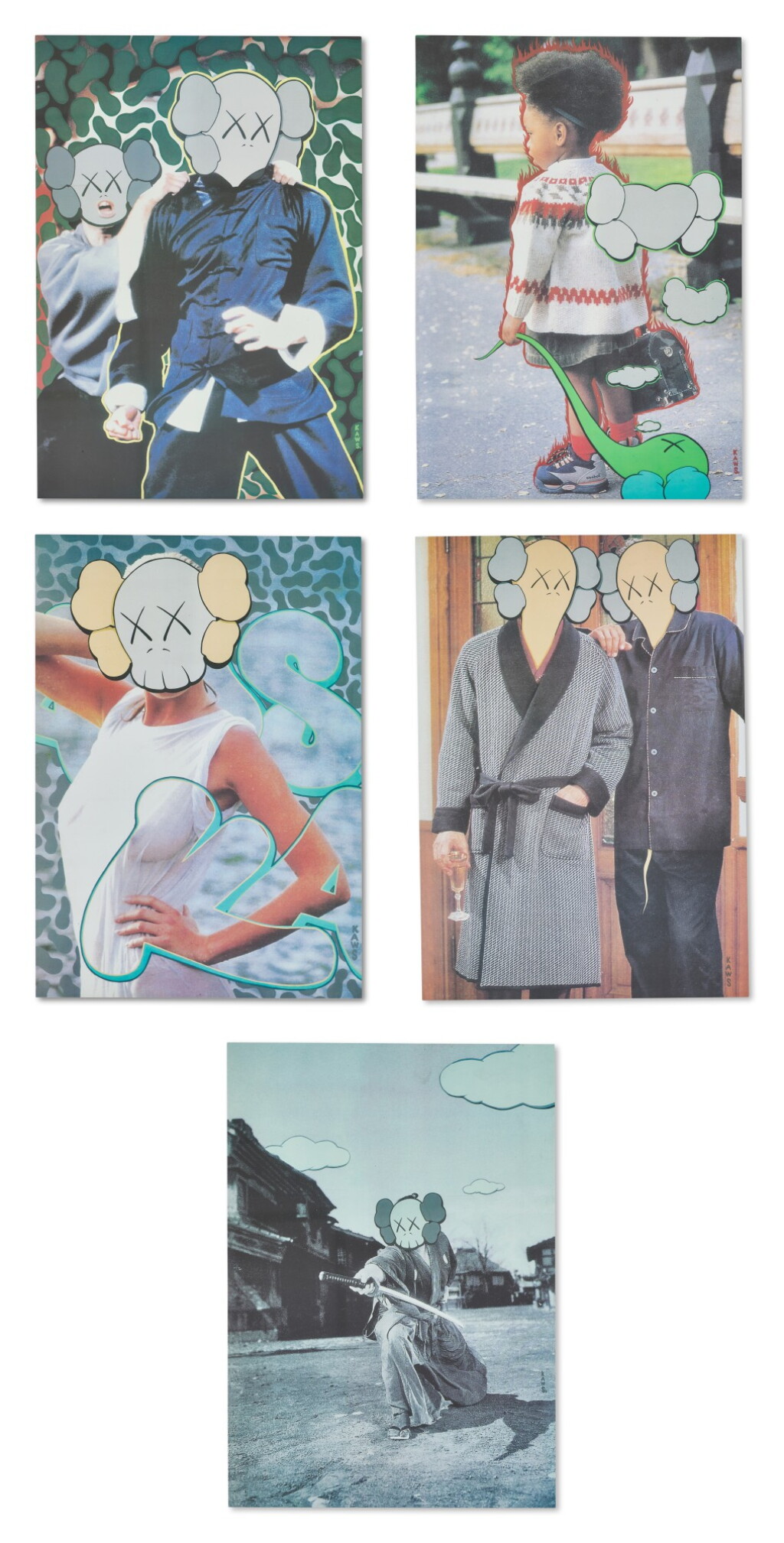 View full screen - View 1 of Lot 9082. KAWS | KAWS X Undercover(一組五件) KAWS x Undercover (set of five).