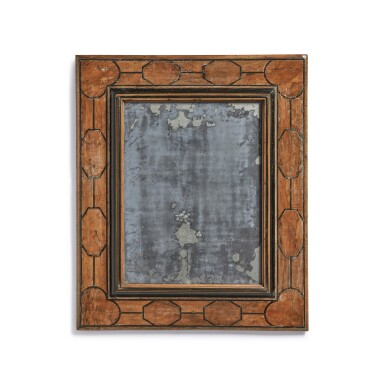 View full screen - View 1 of Lot 18. A Flemish Baroque Ebony-Inlaid Walnut Mirror, 17th Century .