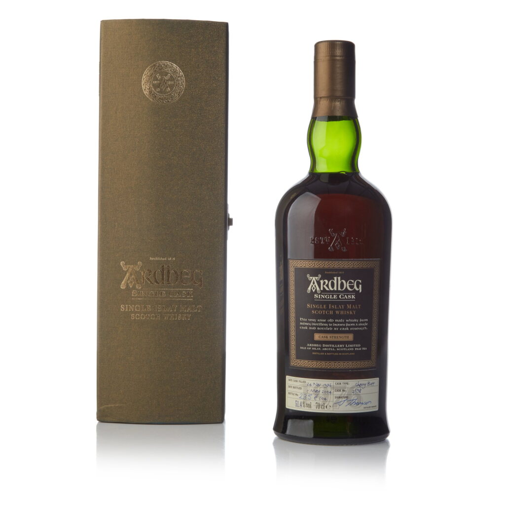 View full screen - View 1 of Lot 27. Ardbeg Single Cask #2398 51.4 abv 1976 (1 BT 70cl).