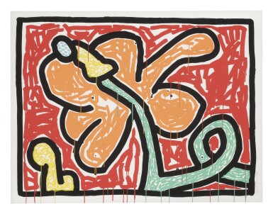 View full screen - View 1 of Lot 17. KEITH HARING | FLOWERS V (LITTMANN P. 167).
