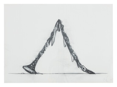 View full screen - View 1 of Lot 179. CLAES OLDENBURG & COOSJE VAN BRUGGEN | SOFT CLARINET FOLDED.