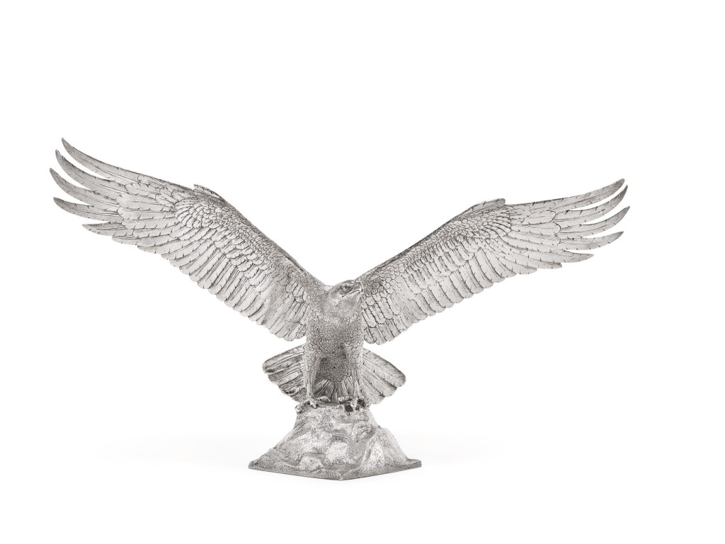 View full screen - View 1 of Lot 414. AN ENGLISH SILVER EAGLE, EDWARD BARNARD & SONS LTD., LONDON, 1986.