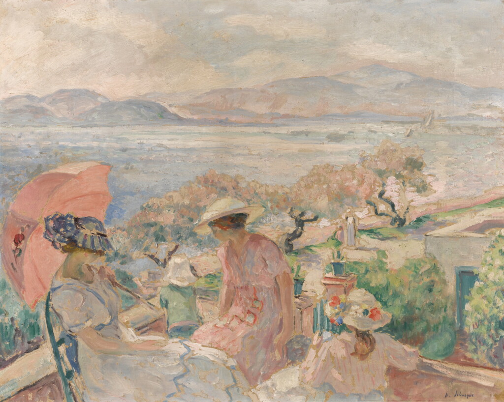 Voir en plein écran - Voir 1 du lot 162. Sainte-Maxime, la terrasse face à la mer.