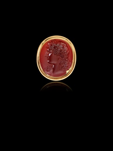 View full screen - View 1 of Lot 5. Intaglio with Bacchus .