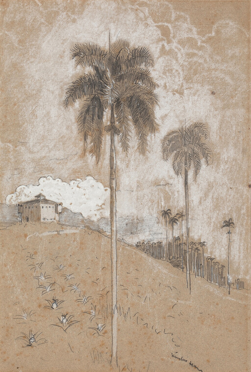 View full screen - View 1 of Lot 34. Tropical Landscape.