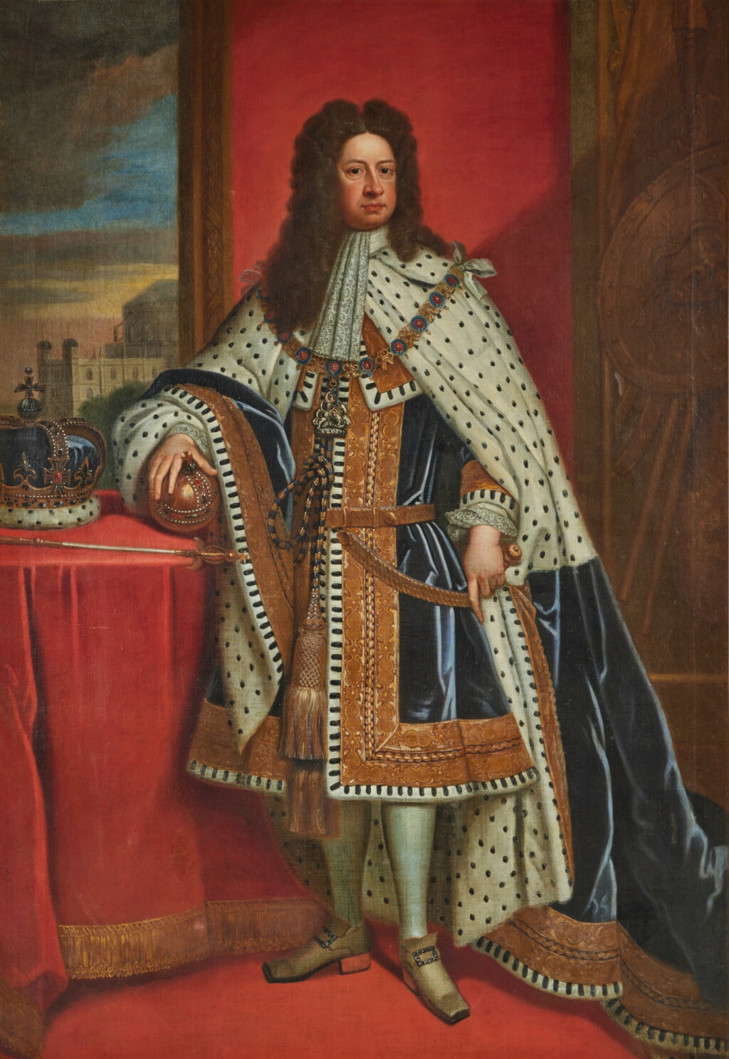 View full screen - View 1 of Lot 73. Portrait of King George I.