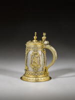 A German parcel-gilt silver tankard, Daniel Kolb, Ulm, circa 1590