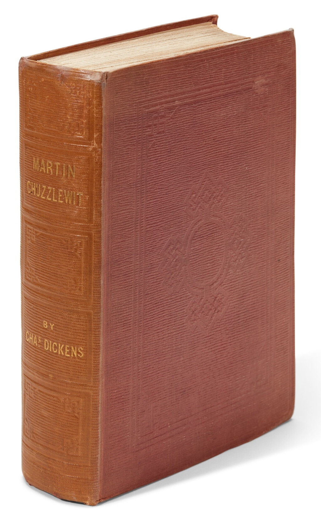 View full screen - View 1 of Lot 91. Dickens, Martin Chuzzlewit, 1844, first book edition, variant binding.