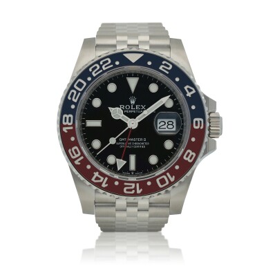View full screen - View 1 of Lot 44. 'Pepsi' GMT-Master II, Ref. 126710BLRO Stainless steel dual time zone wristwatch with date and bracelet Circa 2019.