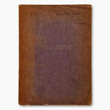 View full screen - View 1 of Lot 152. Oscar Wilde | Salome, two copies with interesting provenance.