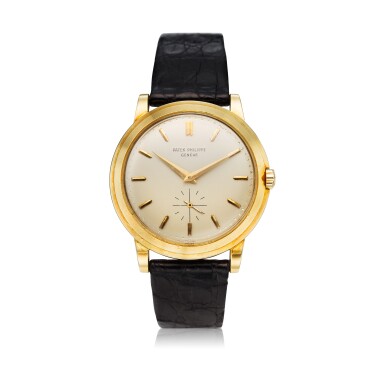 View full screen - View 1 of Lot 241. Reference 2552 'The Flying Saucer' A yellow gold automatic wristwatch, Made in 1955 .