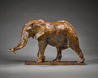 View full screen - View 1 of Lot 131. One Ton, Bull Elephant.