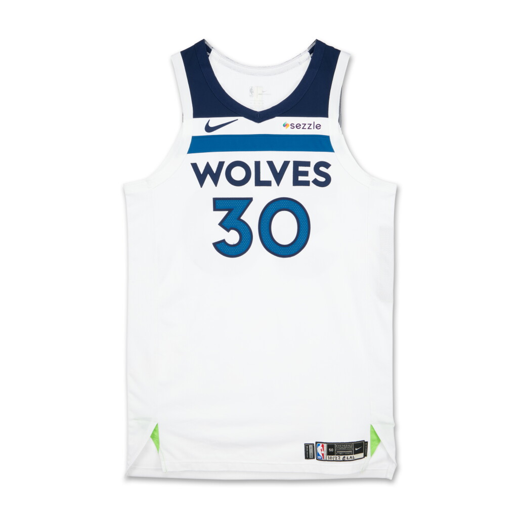View full screen - View 1 of Lot 11. Julius Randle ‘Timberwolves Debut’ Minnesota Timberwolves 2024-2025 Kia NBA Tip-Off Game Worn Association Edition Jersey .