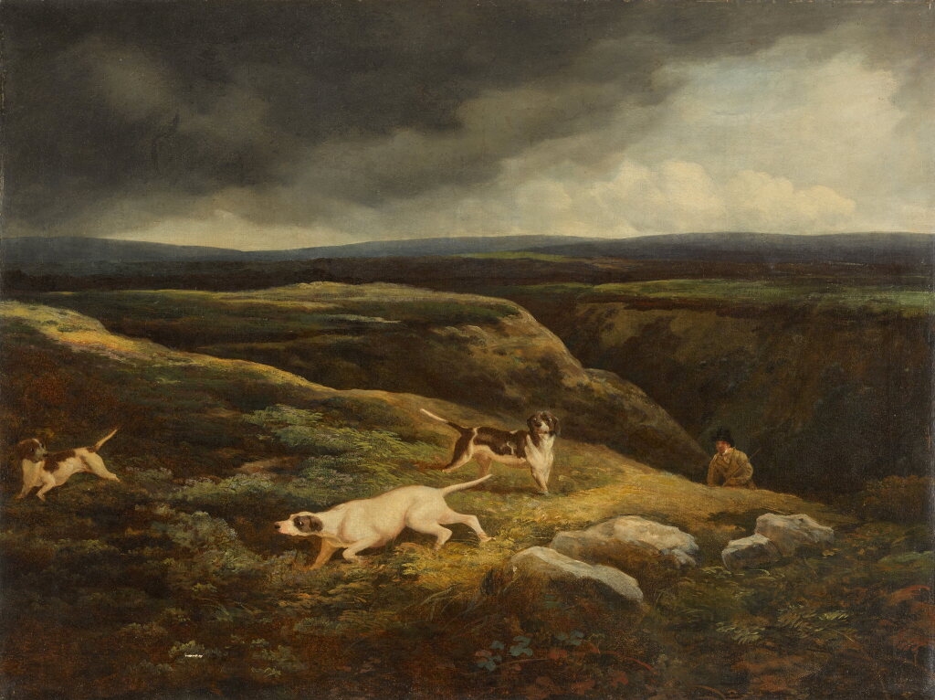 View full screen - View 1 of Lot 92. A sportsman with three pointers.